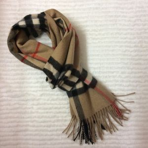 Burberry Classic Check Cashmere Scarf
